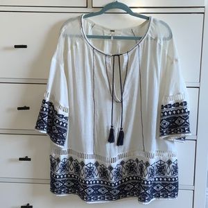 Free People embroidered tunic